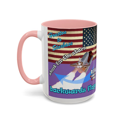 shoot for the stars - Accent Mug (light purple)