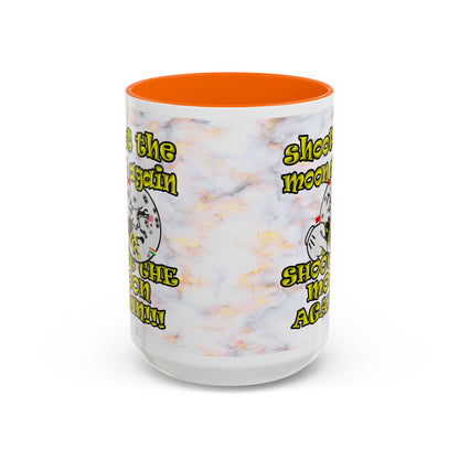 shoot the moon again - Accent Mug (white marble)