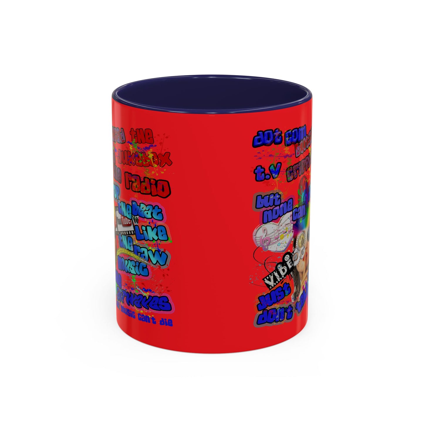 drop the beat - Accent Mug (yellow)