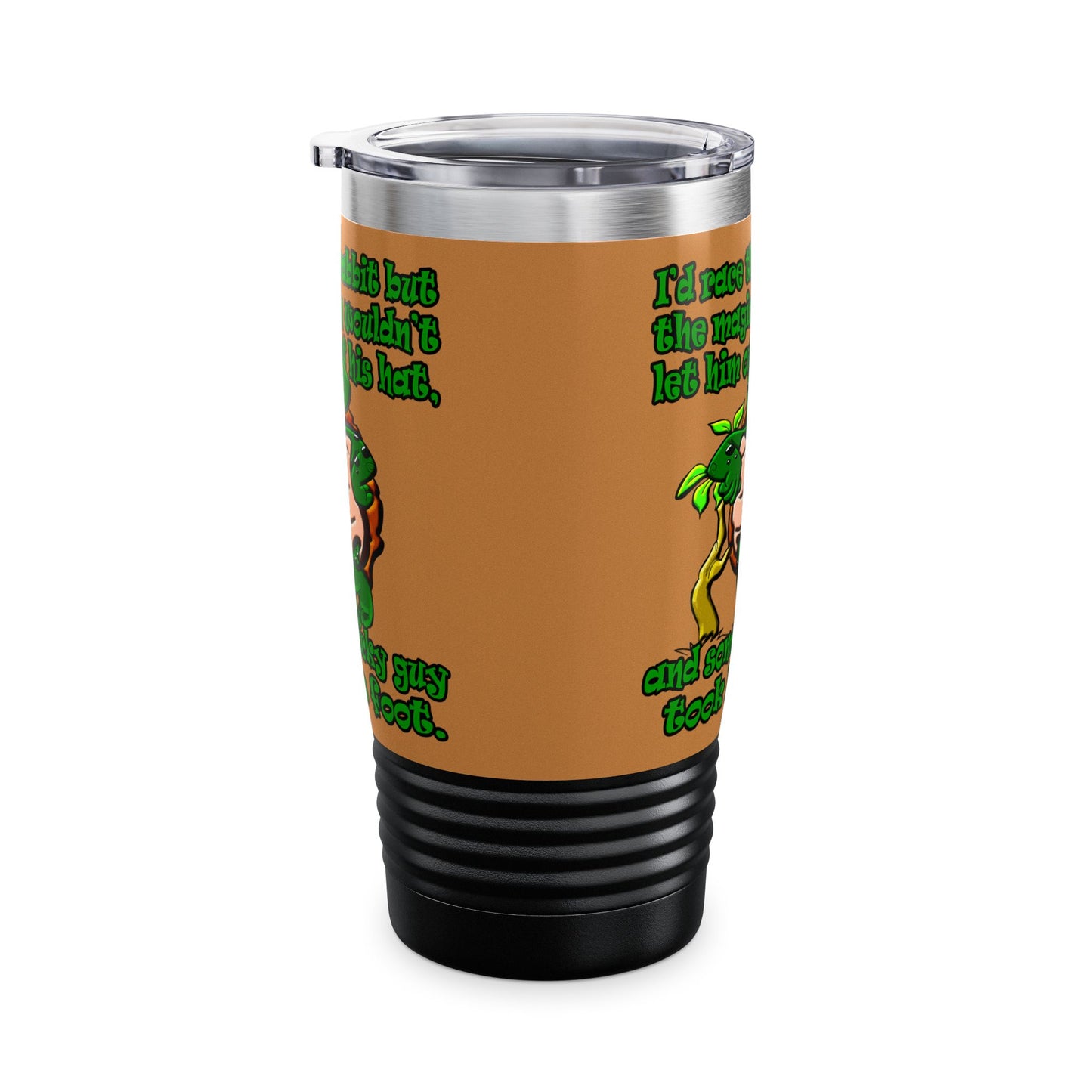 turtle race - Ringneck Tumbler, 20oz (light brown)