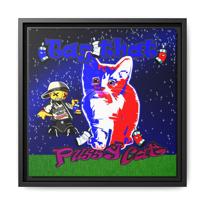 tag that - framed canvas art ('snoops' background)