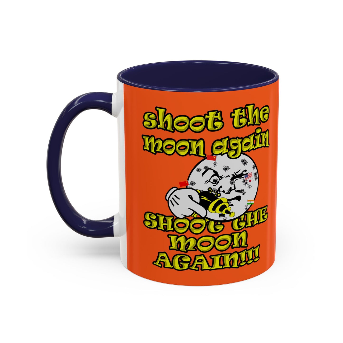 shoot the moon again - Accent Mug (orange)