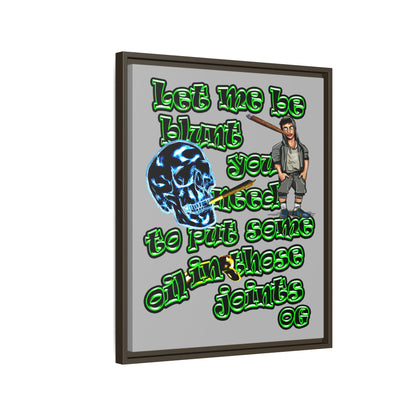 og - framed canvas art (light grey)