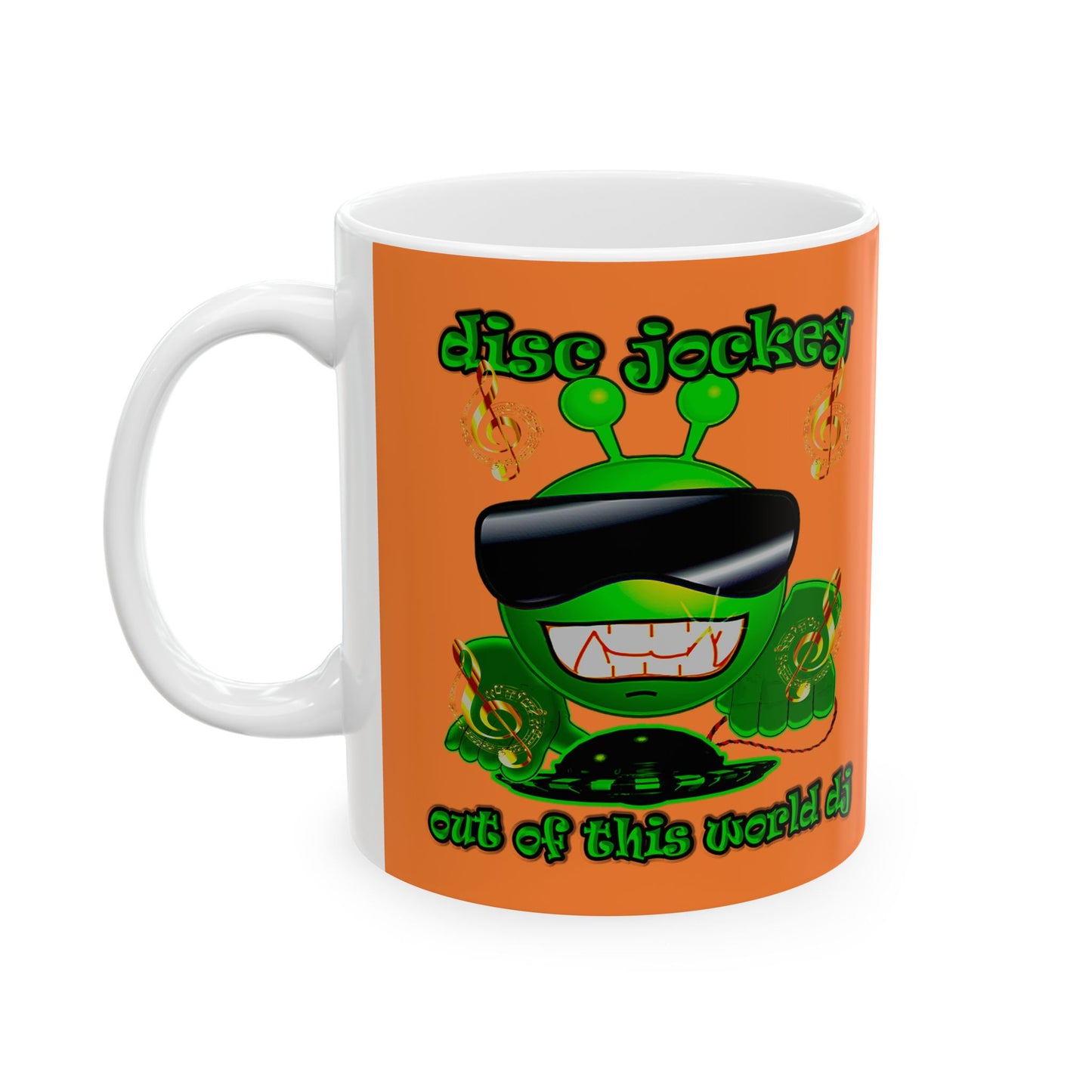 disc jockey - White Mug (crusta)
