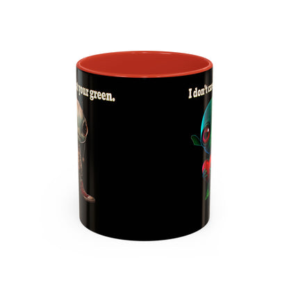 I don't care that your grey - Accent Mug (black)