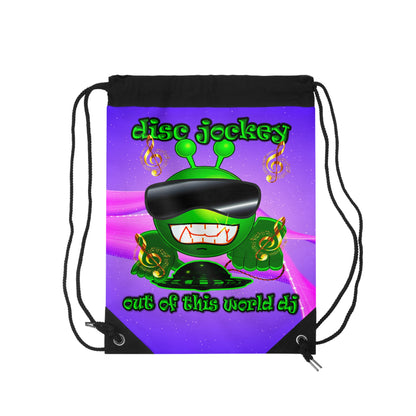 disc jockey - Drawstring Bag (purple-pink wave)