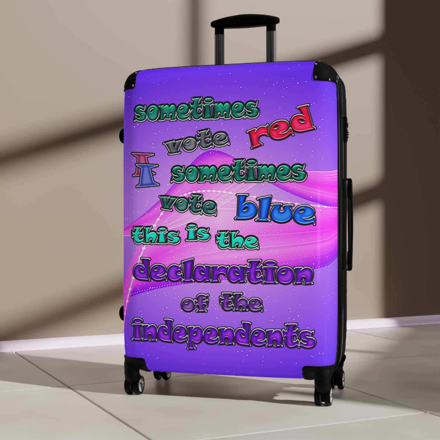 declaration of the independents - Suitcase (purple-pink wave)