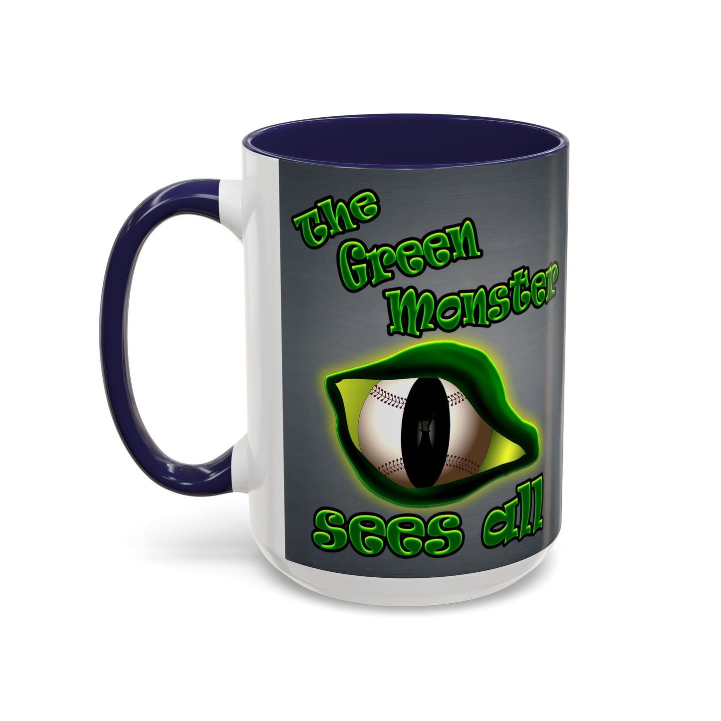 green monster - Accent Mug (grey-light grey)