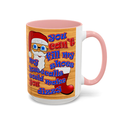 santa's shoes - Accent Mug (butterscotch wood finish)