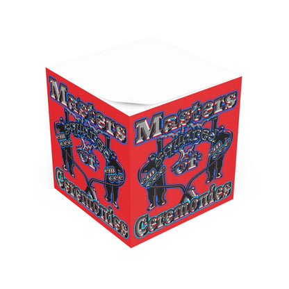 em cee squared - note cube (red)