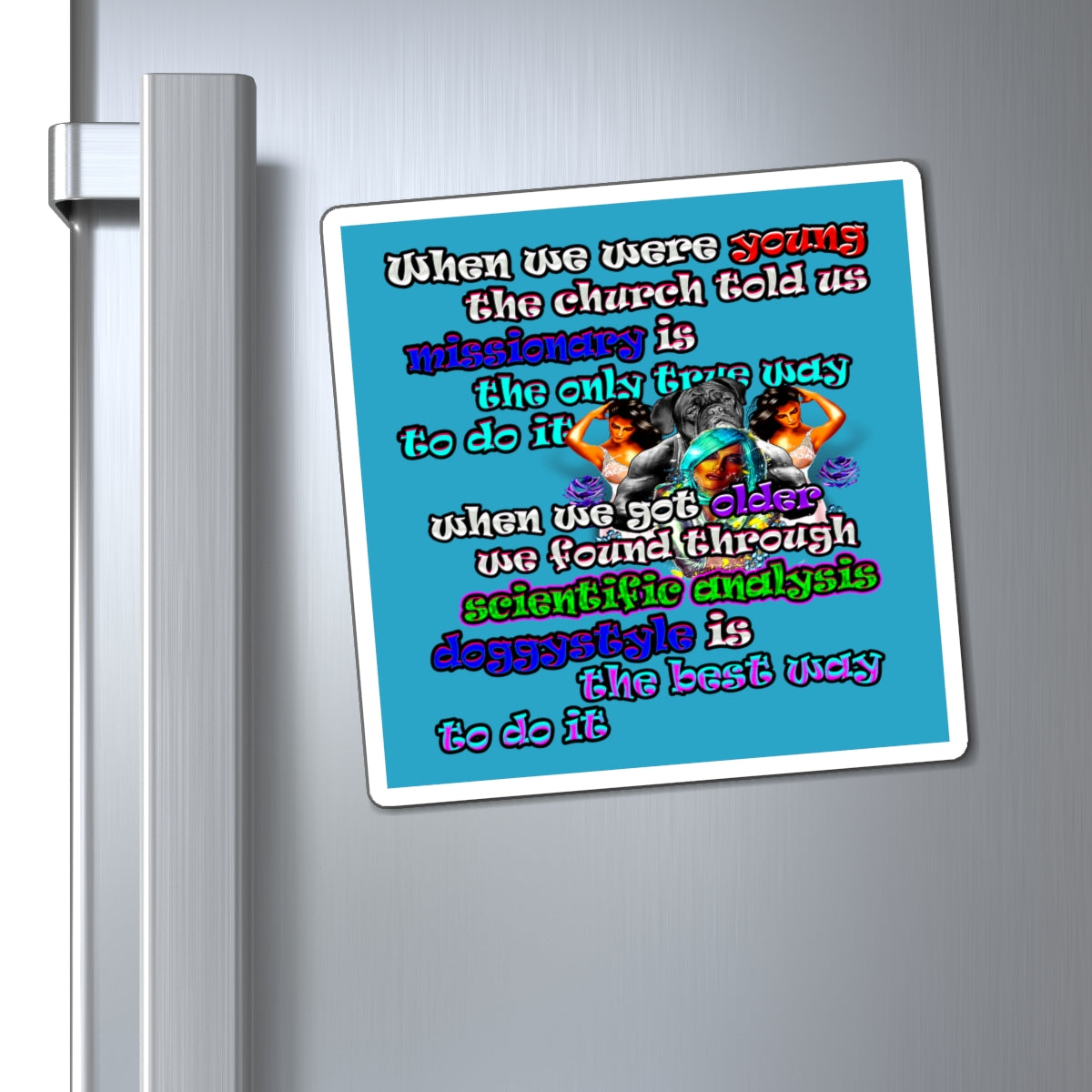 doggystyle - Magnets - (turquoise)