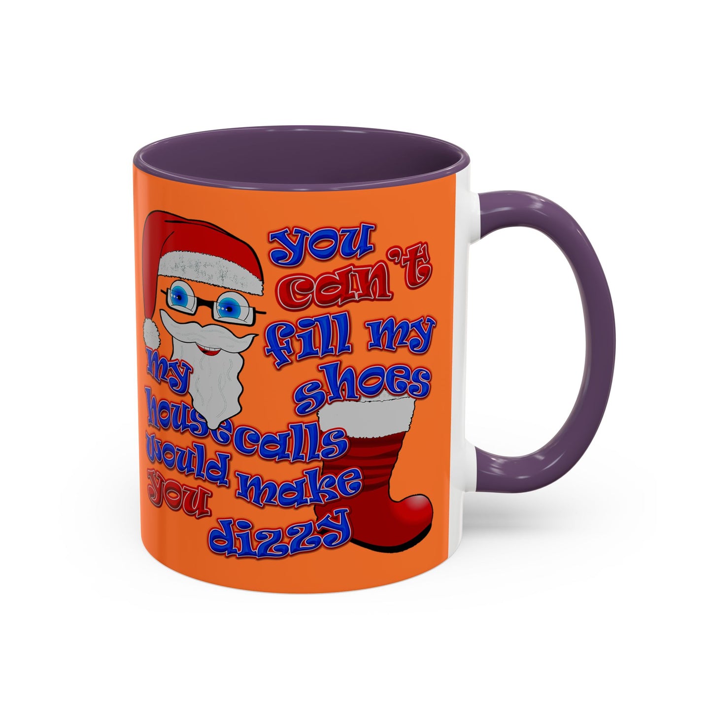 santa's shoes - Accent Mug (crusta)
