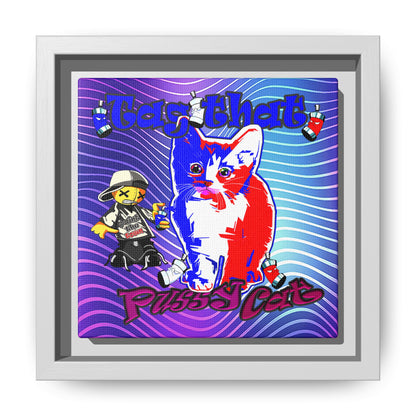 tag that - framed canvas art (purple wave)