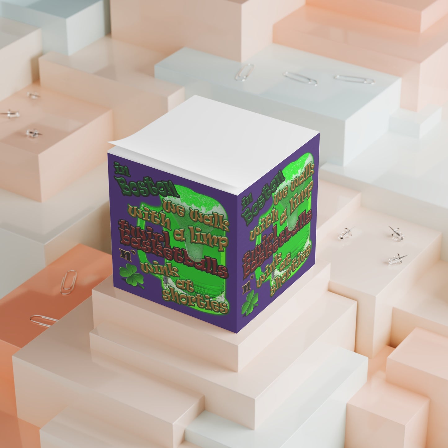 celtic's logo - note cube (purple)