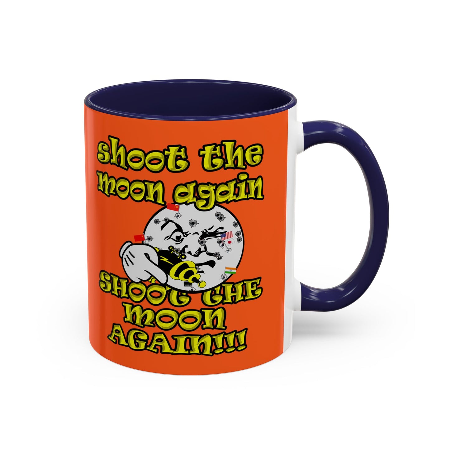 shoot the moon again - Accent Mug (orange)