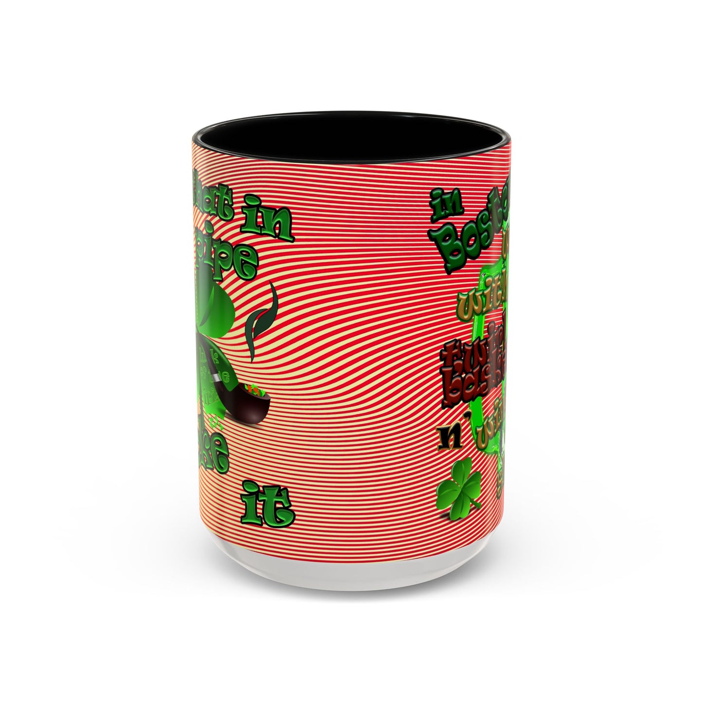 celtics logo - Accent Mug (yellow-orange wave)