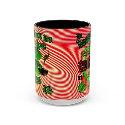 celtics logo - Accent Mug (yellow-orange wave)