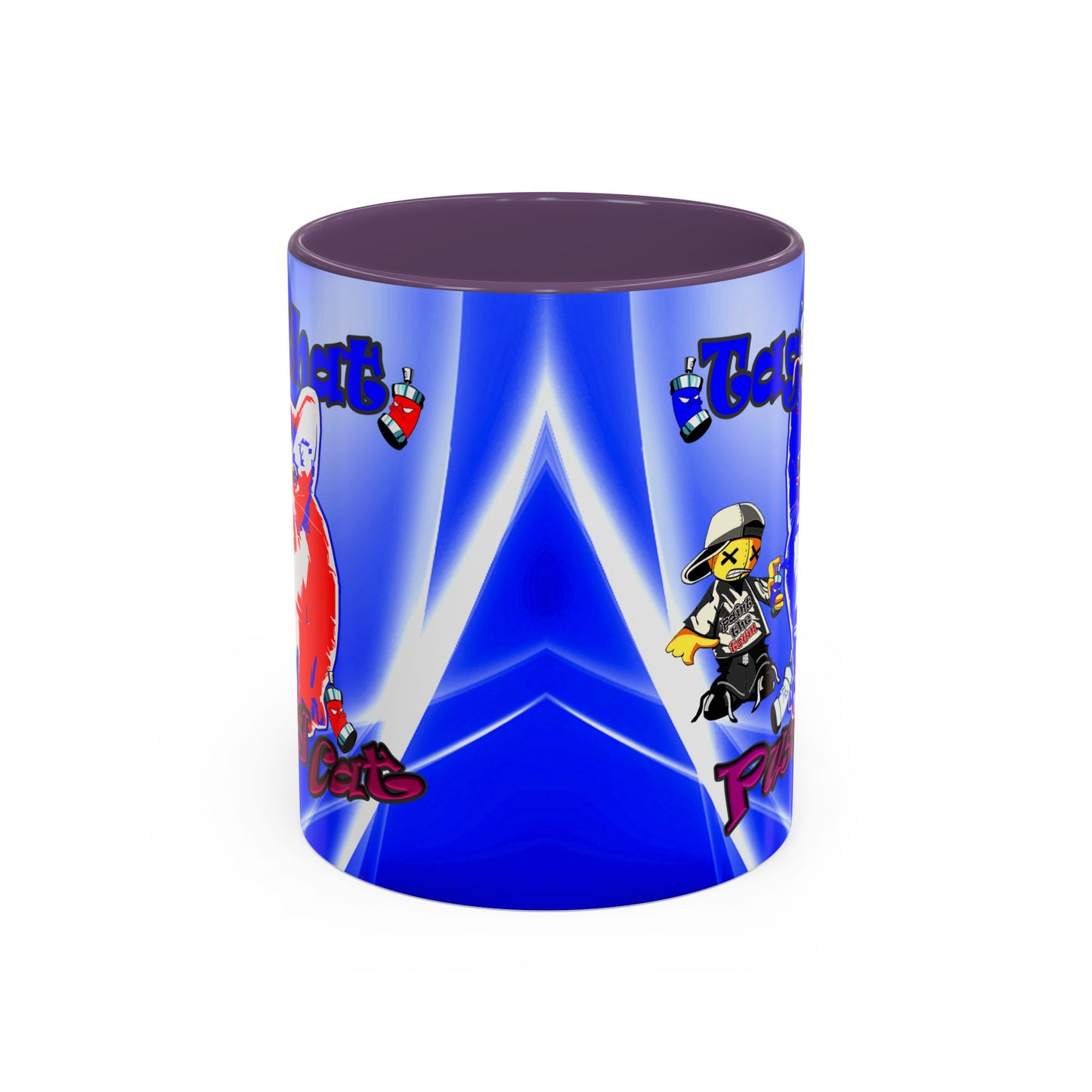 tag that - Accent Mug (blue-white wave)