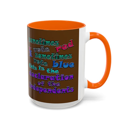 declaration of the independents - Accent Mug (brown)