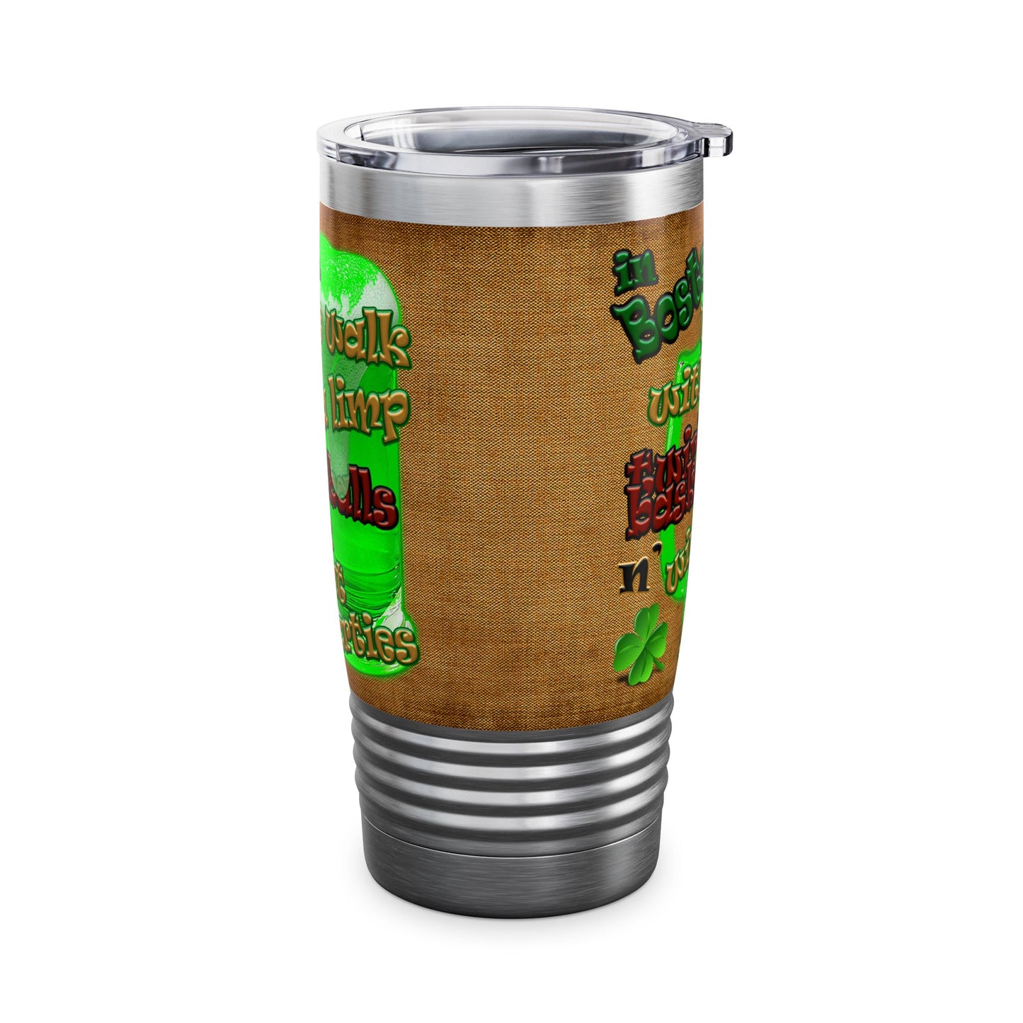 celtics logo - Ringneck Tumbler, 20oz (brown papyrus)