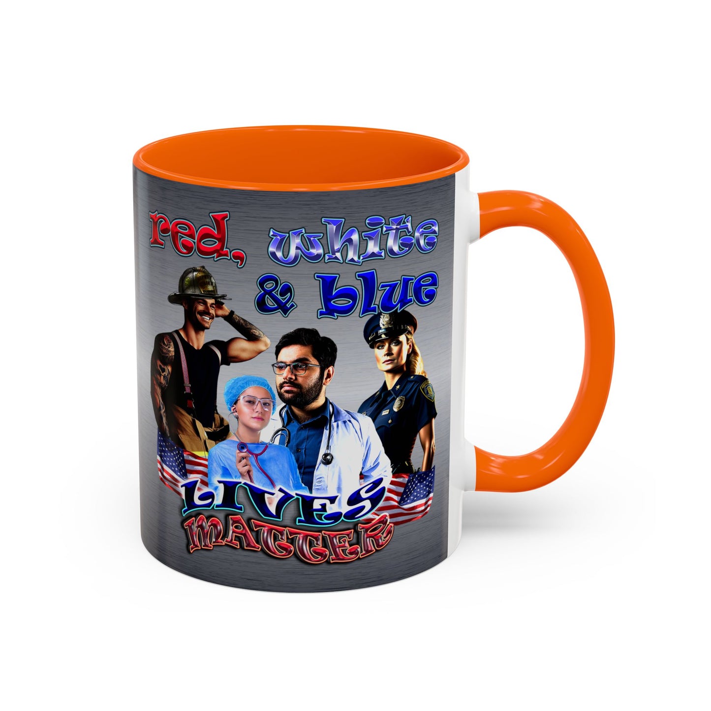rw&b lives matter - Accent Mug (brushed nickel)