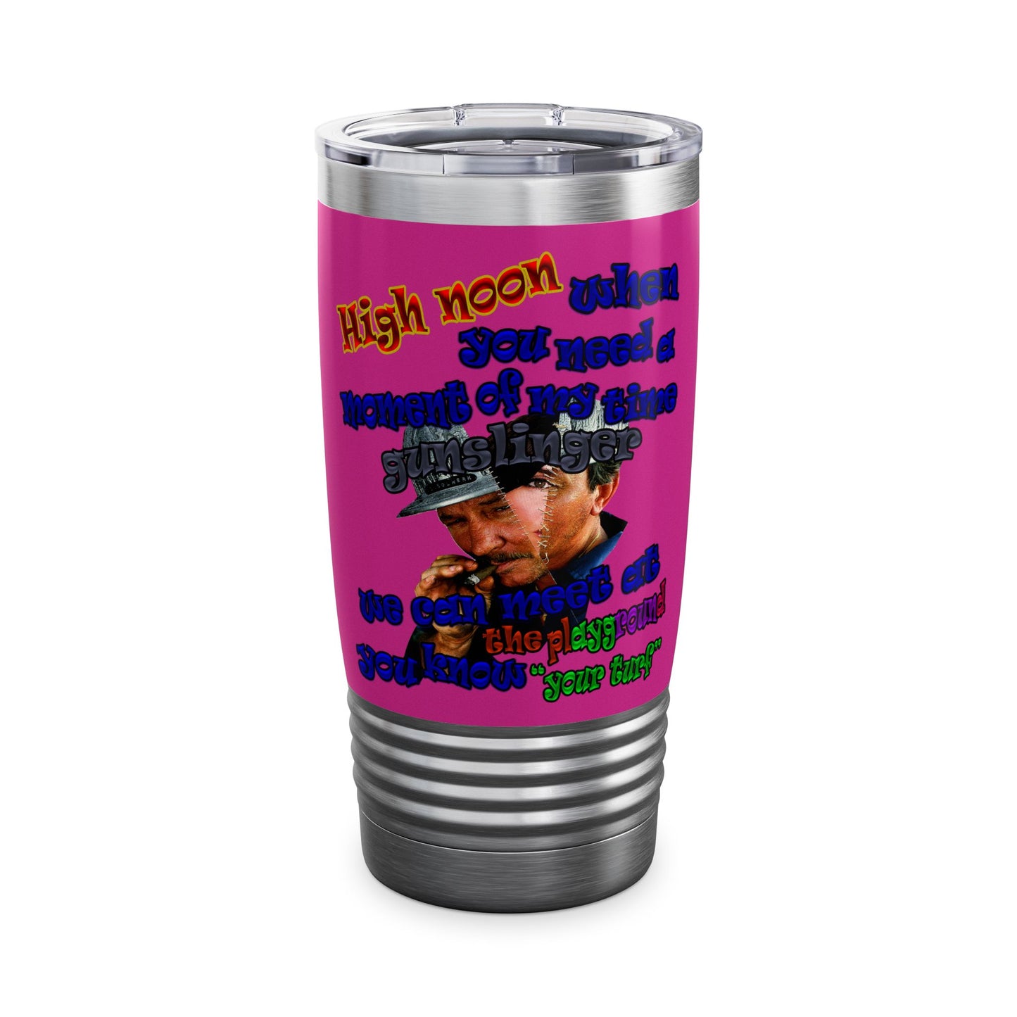 high noon - Ringneck Tumbler, 20oz (pink)