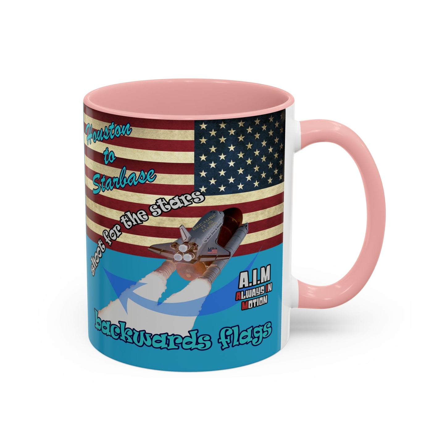 shoot for the stars - Accent Mug (turquoise)