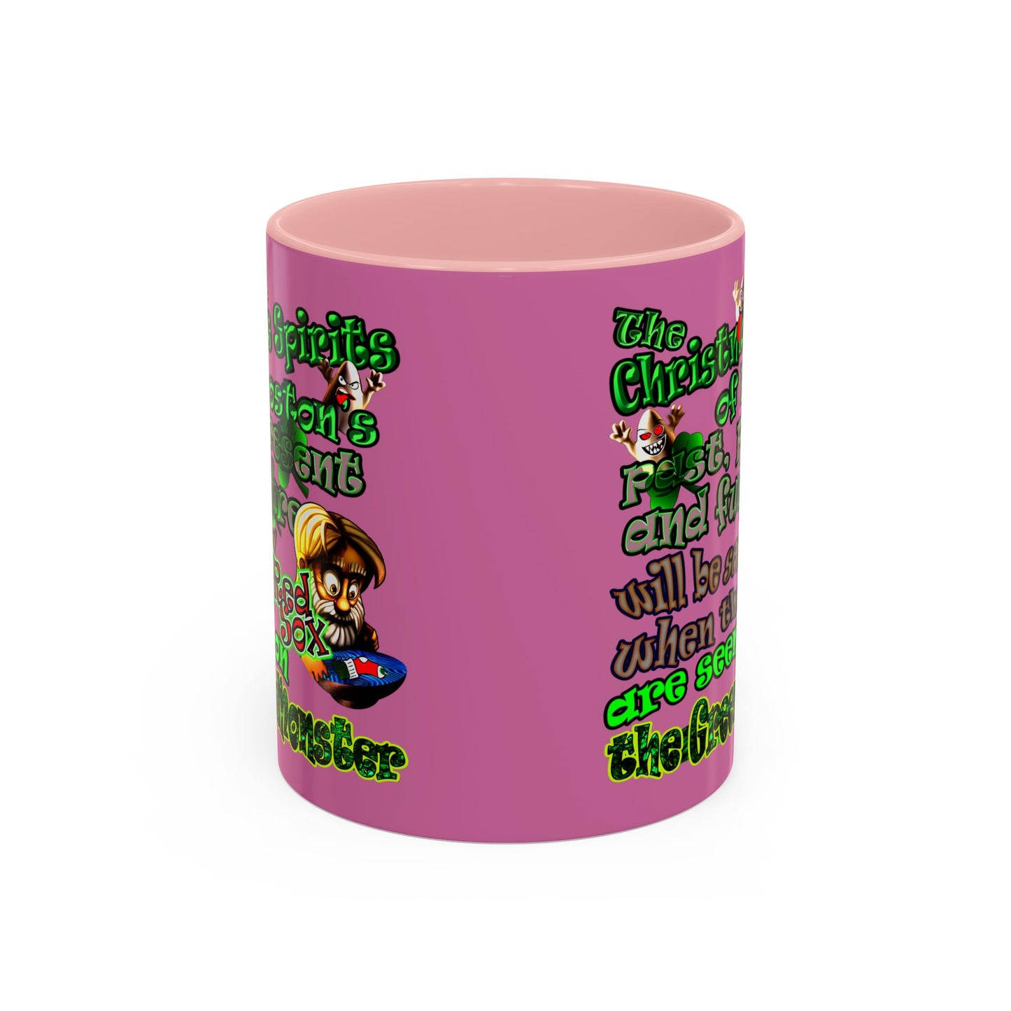 christmas spirits of boston - Accent Mug (light pink)