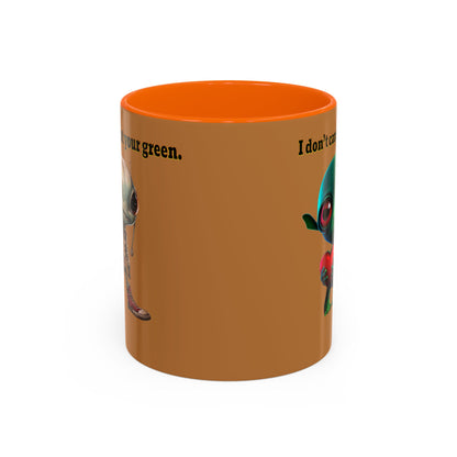 I don't care that your grey - Accent Mug (light brown)