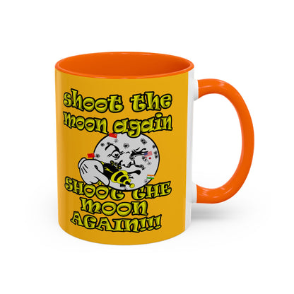 shoot the moon again - Accent Mug (yellow)