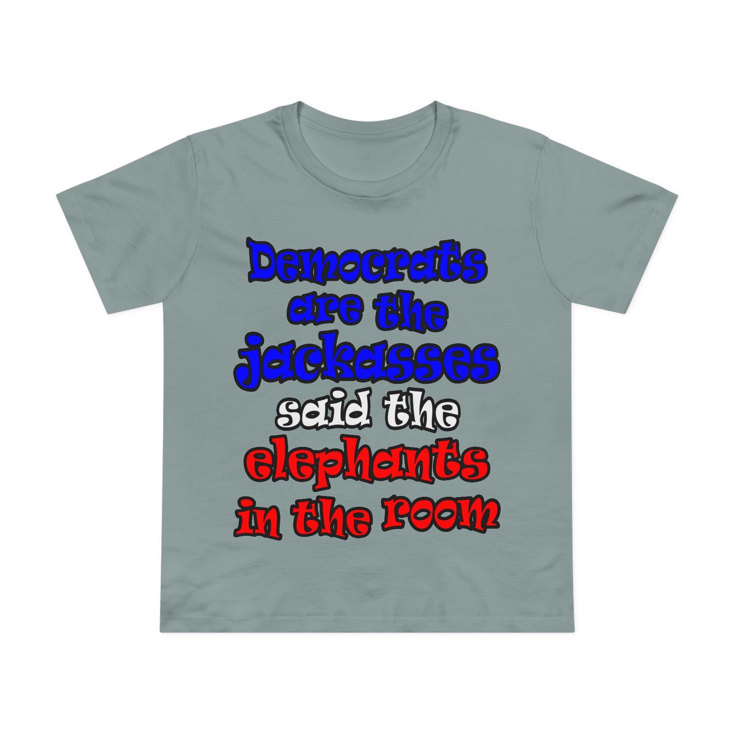 donkeys and elephants - Women’s Maple Tee