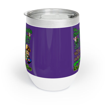 christmas spirits of boston - Chill Wine Tumbler (purple)