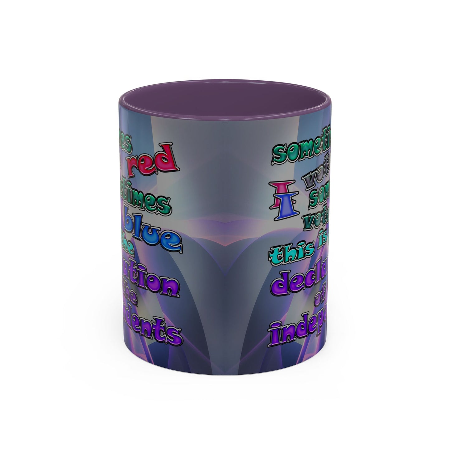 declaration of the independents - Accent Mug (grey-pink wave)