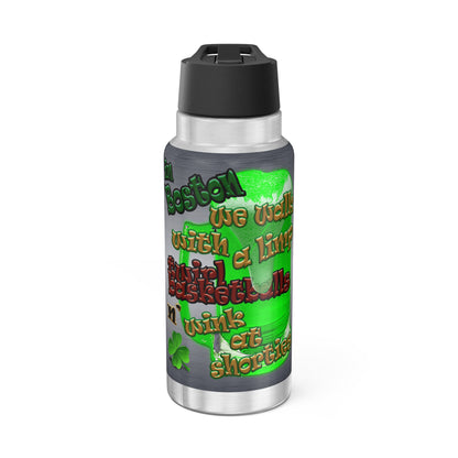 celtics logo - Gator Tumbler, 32oz  (brushed nickel)