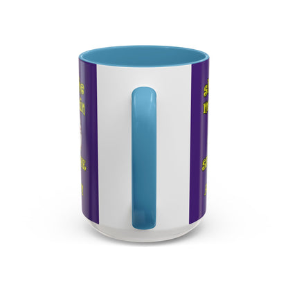 shoot the moon again - Accent Mug (purple)