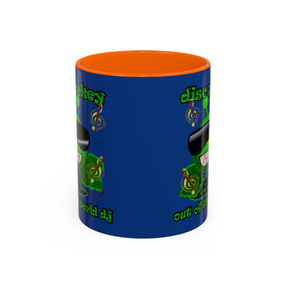 disc jockey - Accent Mug (dark blue)