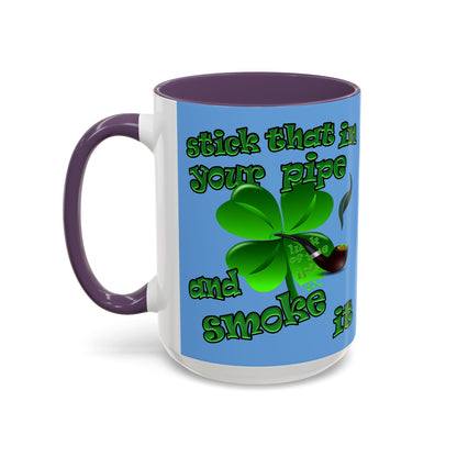 celtics logo - Accent Mug (light blue)