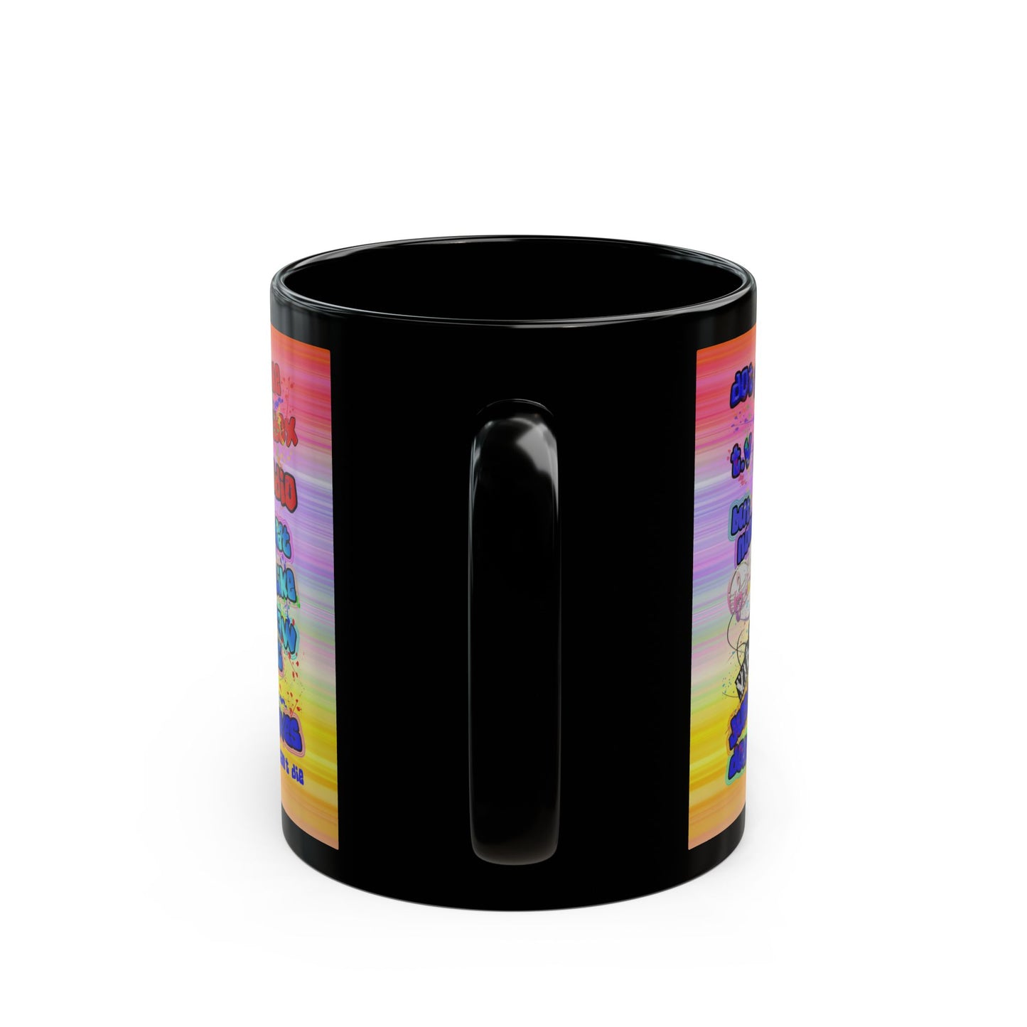 drop the beat - Black Mug (color blur)
