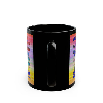 drop the beat - Black Mug (color blur)