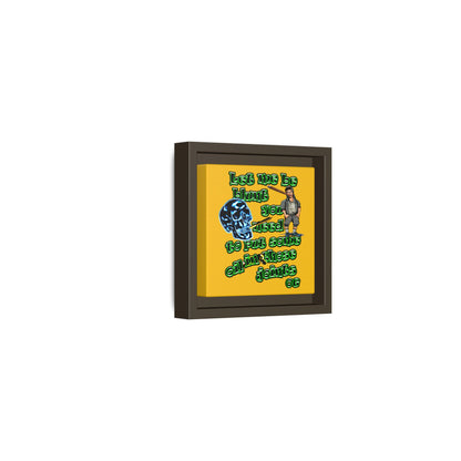 og - framed canvas art (yellow)