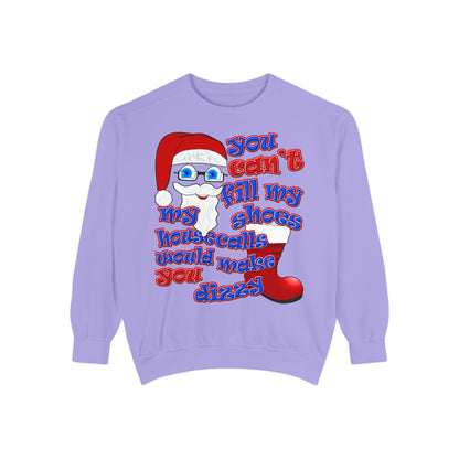 santa's shoes - Unisex Garment-Dyed Sweatshirt