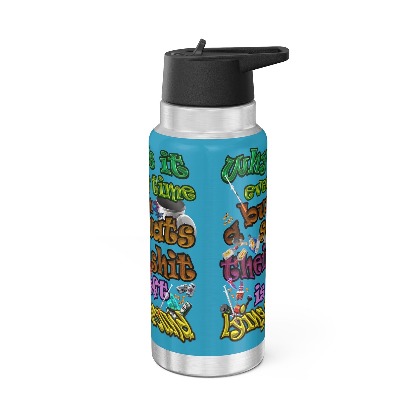 the bum's shit - Gator Tumbler, 32oz (turquoise)