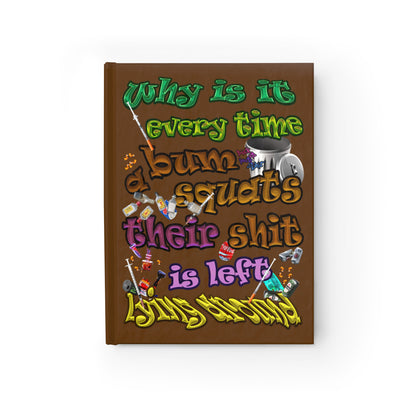 the bum's shit - journal-lined (brown)