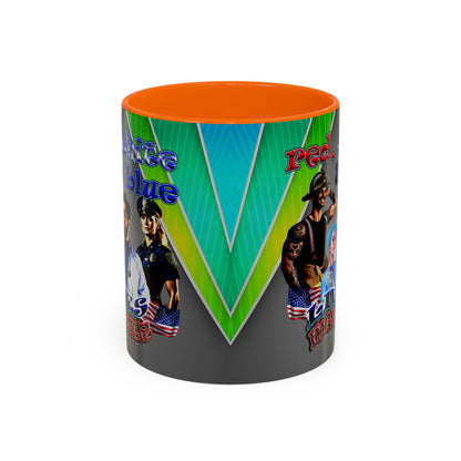 rw&b lives matter - Accent Mug (rainbow split)