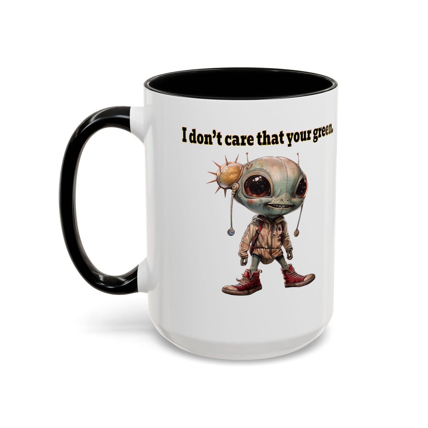 I don't care that your grey - Accent Mug (white)