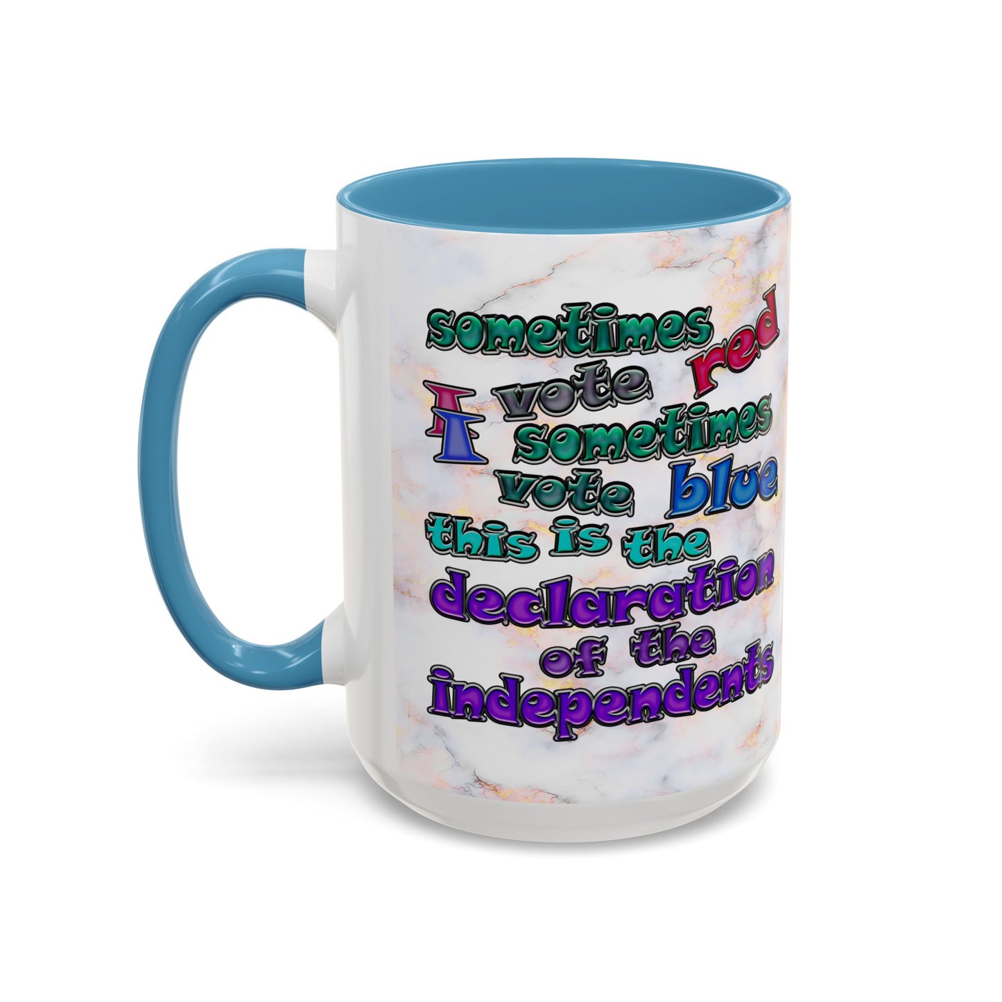 declaration of the independents - Accent Mug (white marble)