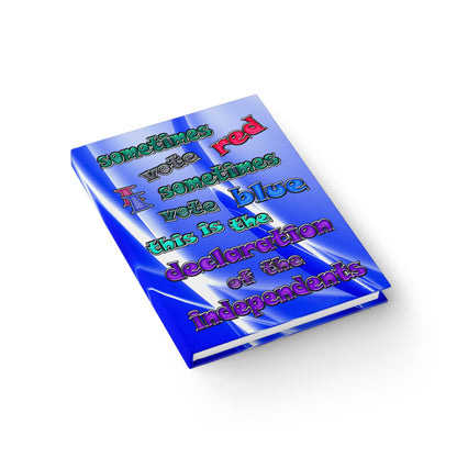 declaration of the independents - journal-blank (blue-white wave)