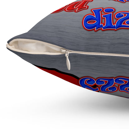 santa's shoes - Spun Polyester Square Pillow - (brushed nickel)