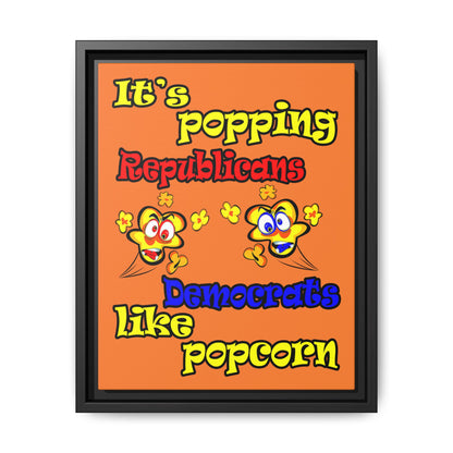 popping like popcorn - framed canvas art (crusta)
