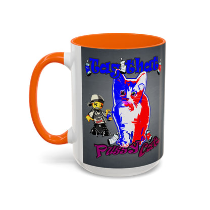 tag that - Accent Mug (grey-light grey)
